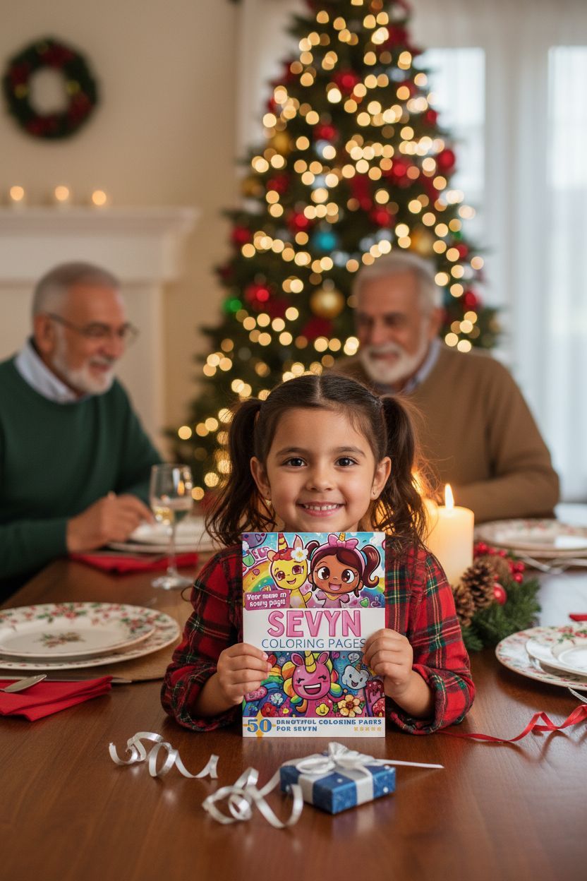 Sevyn Christmas coloring pages gift