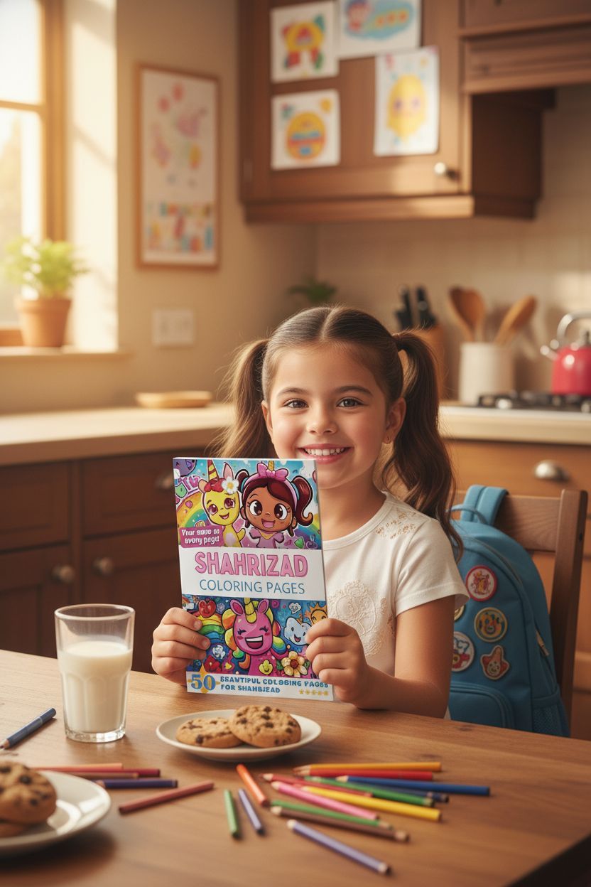 Shahrizad personal coloring pages