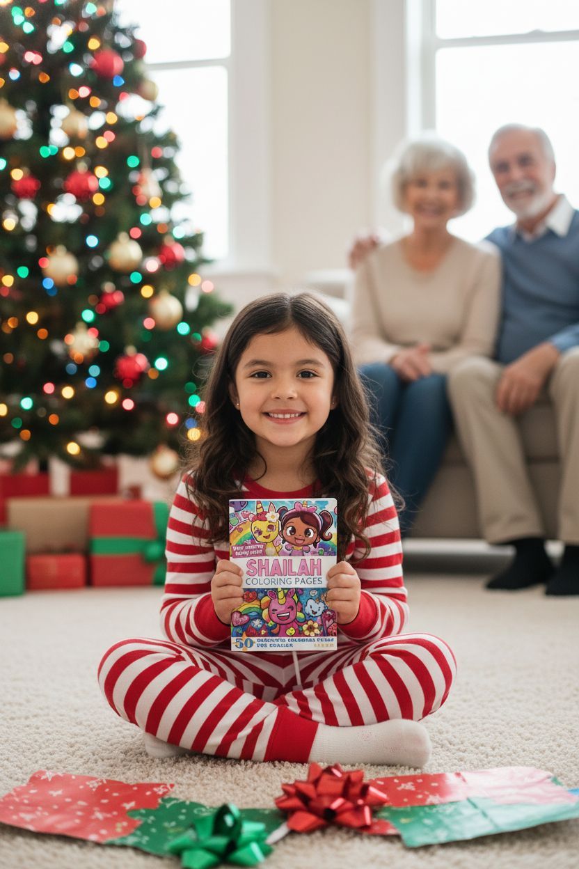 Shailah Christmas coloring pages gift