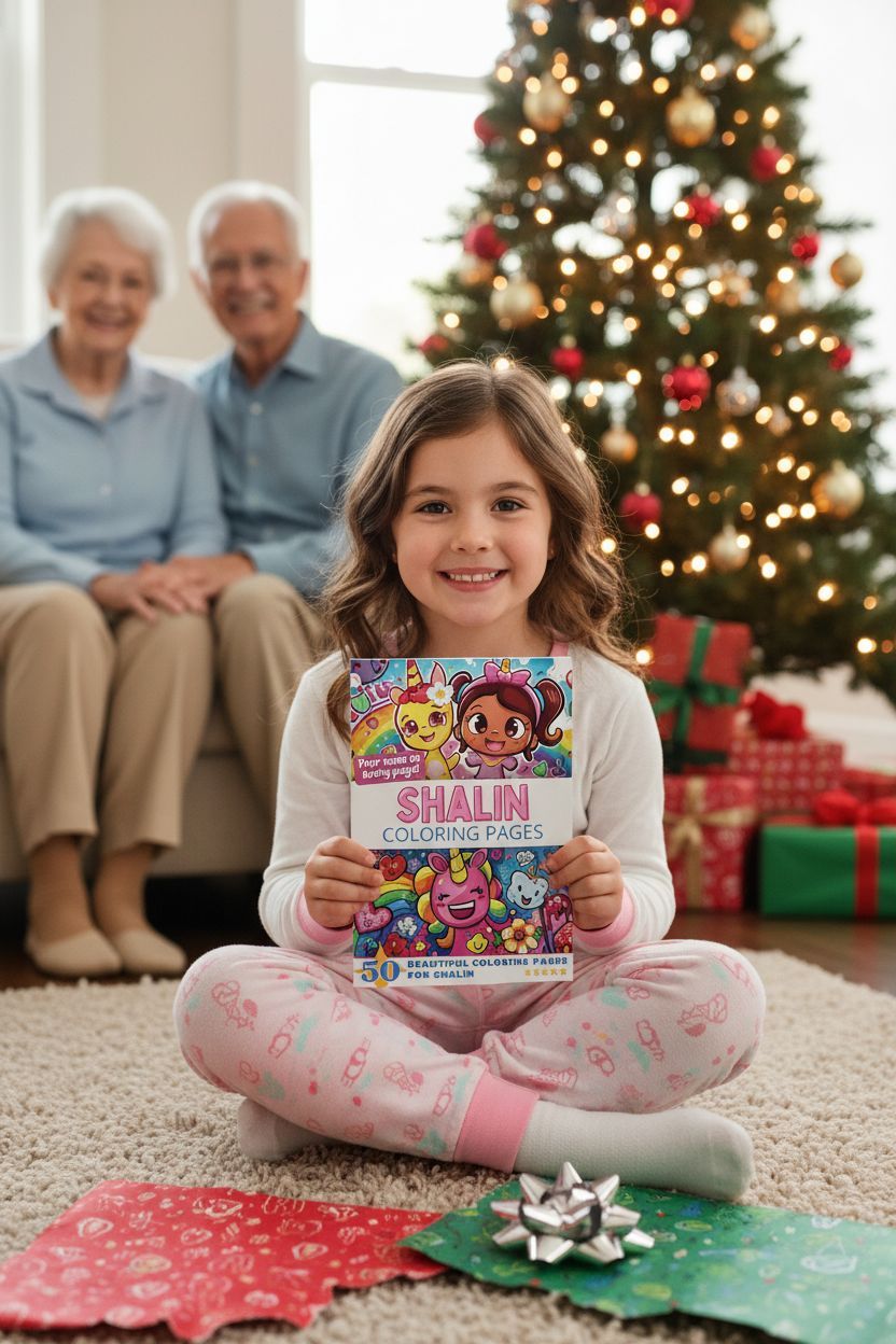 Shalin Christmas coloring pages gift