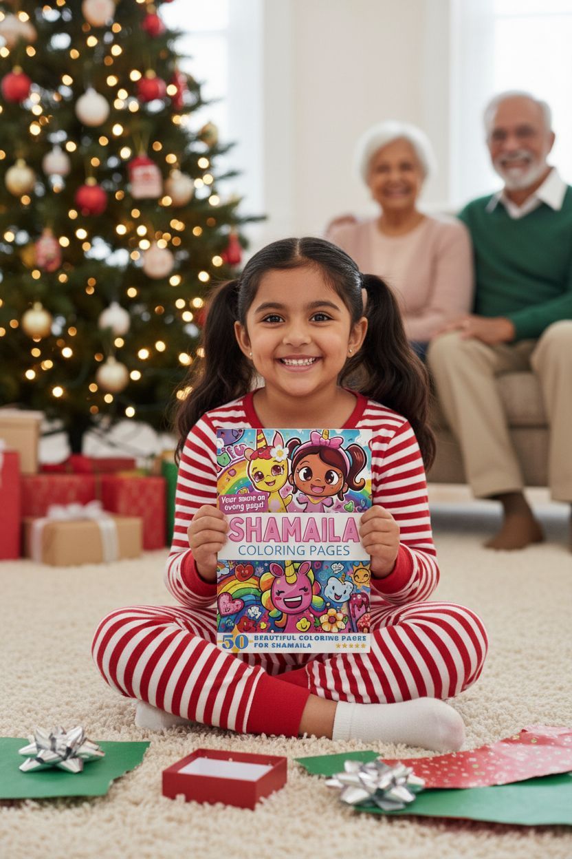 Shamaila Christmas coloring pages gift