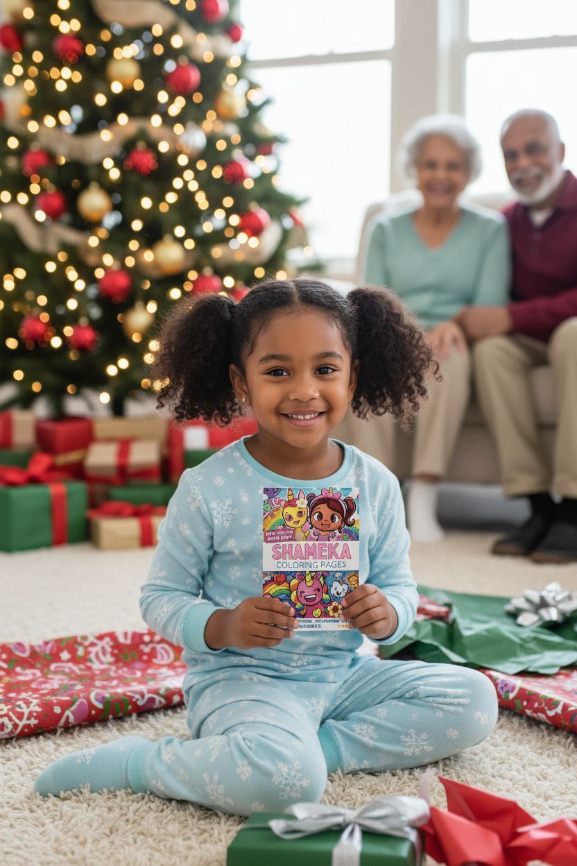 Shameka Christmas coloring pages gift