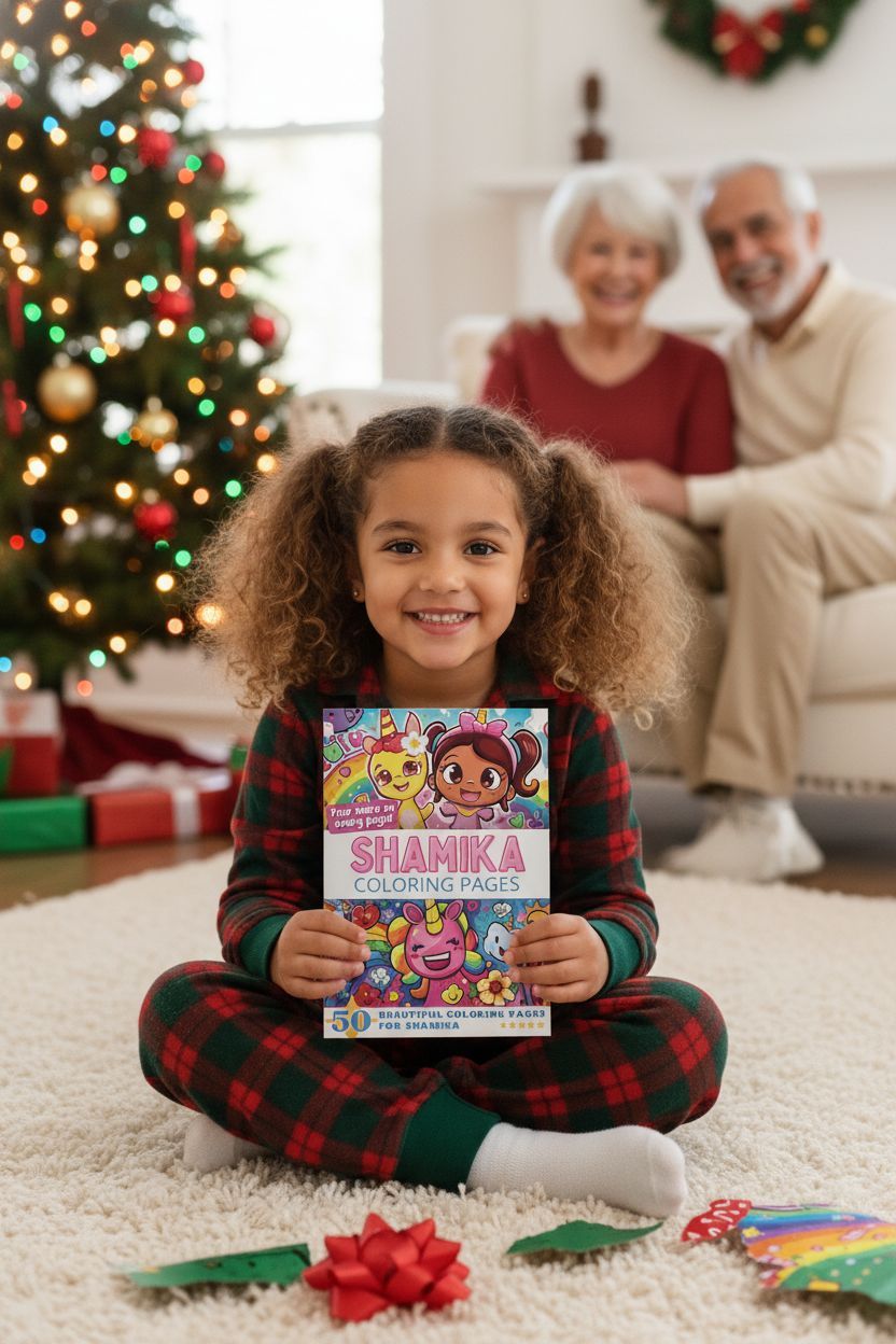 Shamika Christmas coloring pages gift