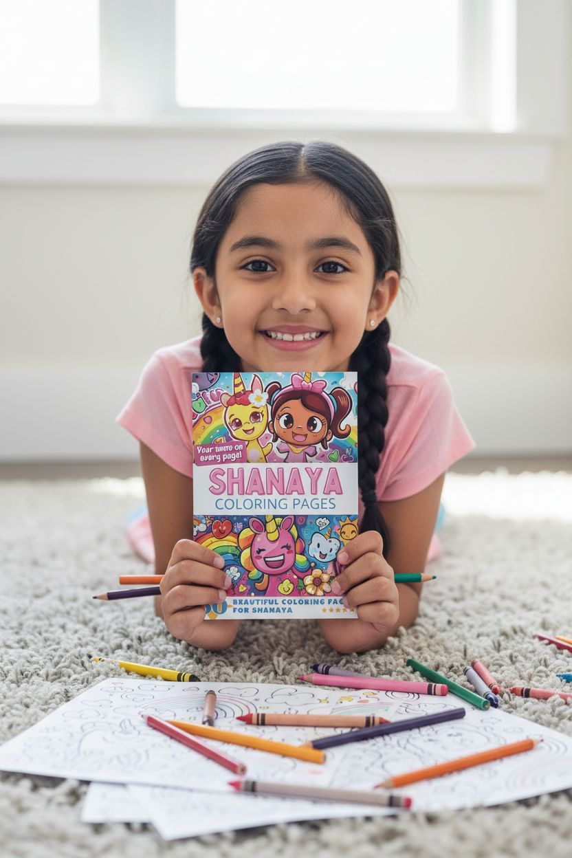 Shanaya personal coloring pages