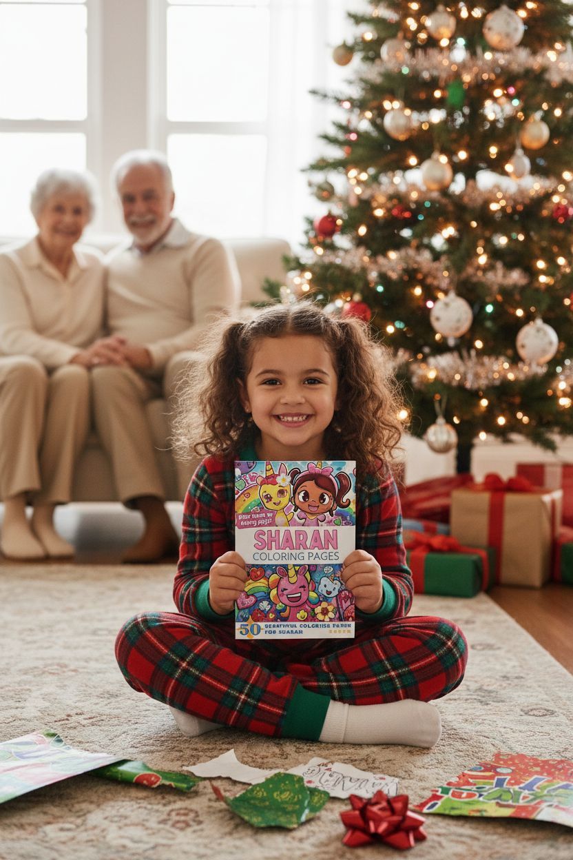 Sharan Christmas coloring pages gift