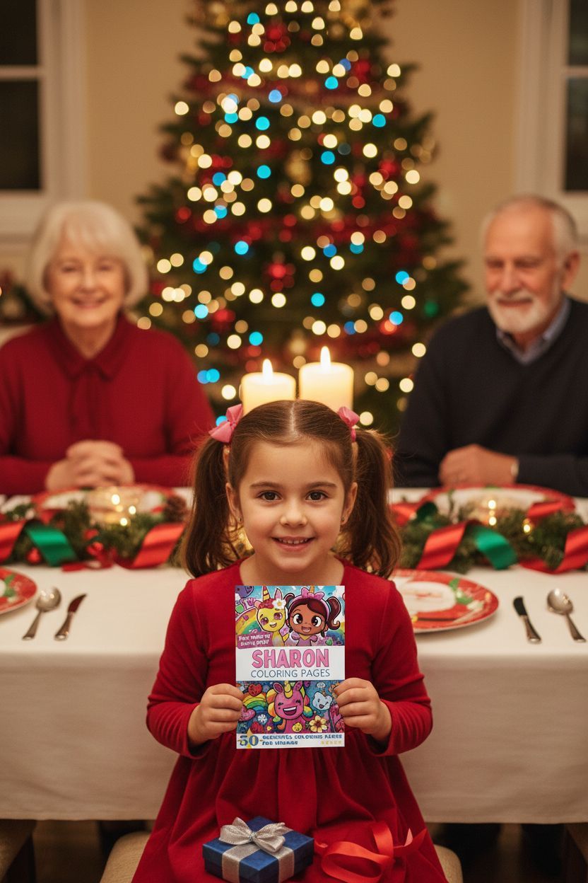 Sharon Christmas coloring pages gift
