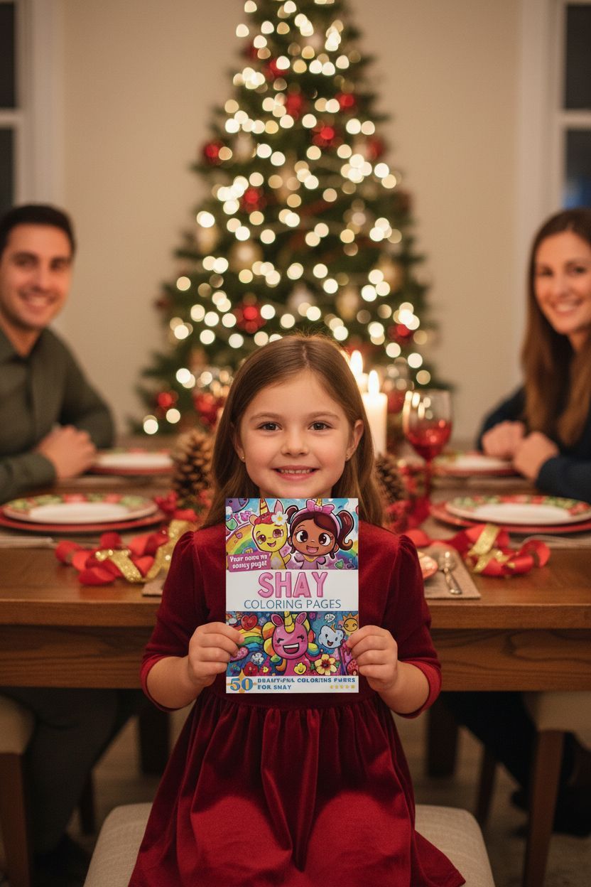 Shay Christmas coloring pages gift
