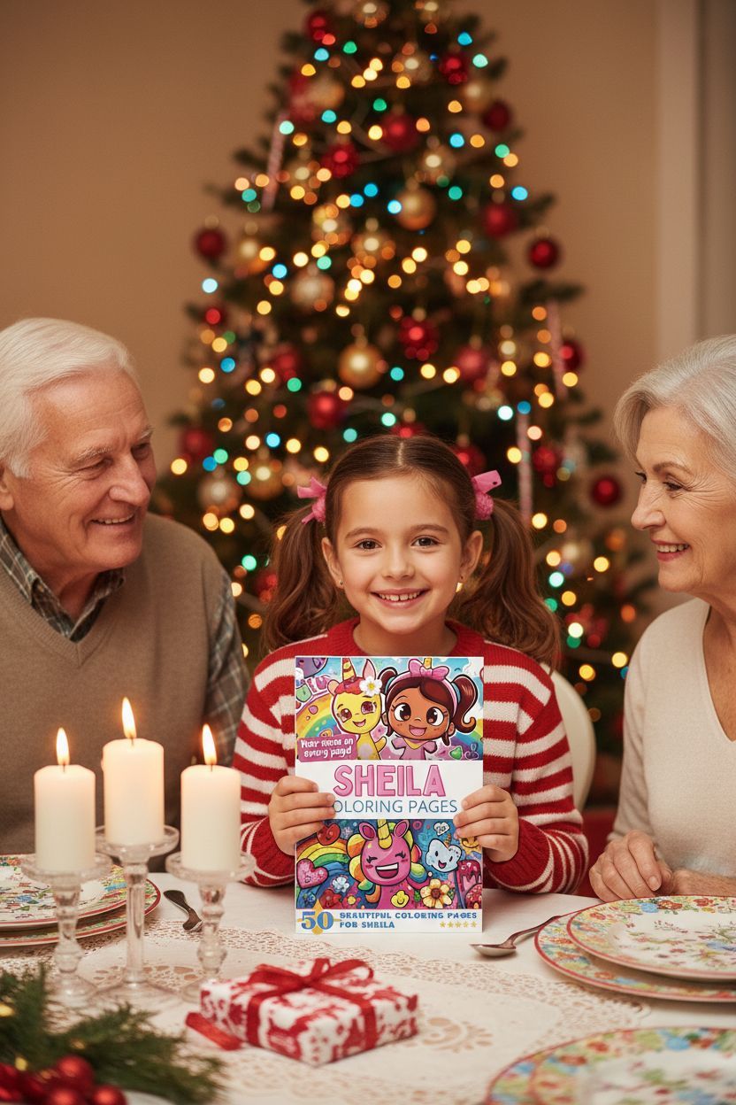 Sheila Christmas coloring pages gift