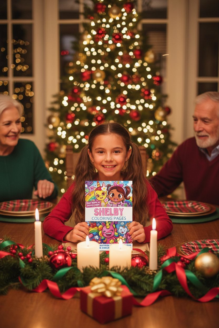 Shelby Christmas coloring pages gift