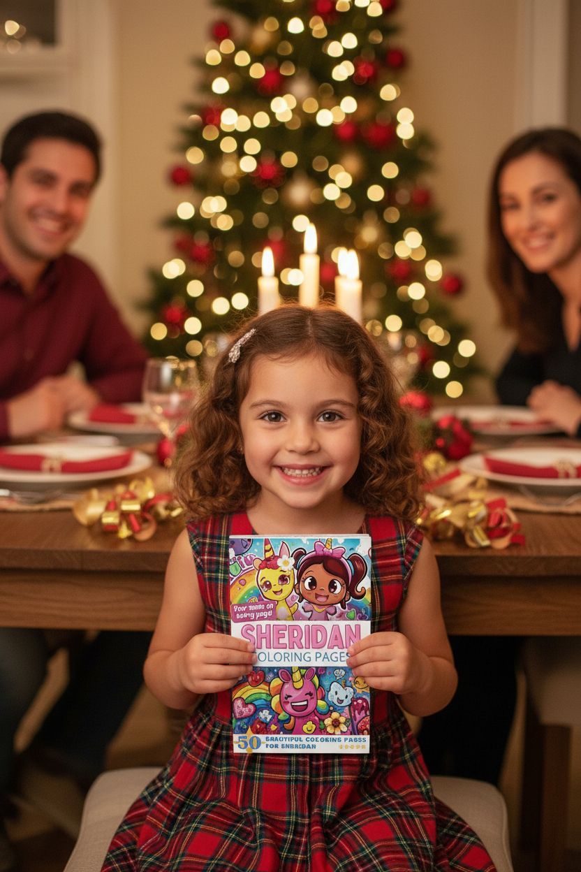 Sheridan Christmas coloring pages gift