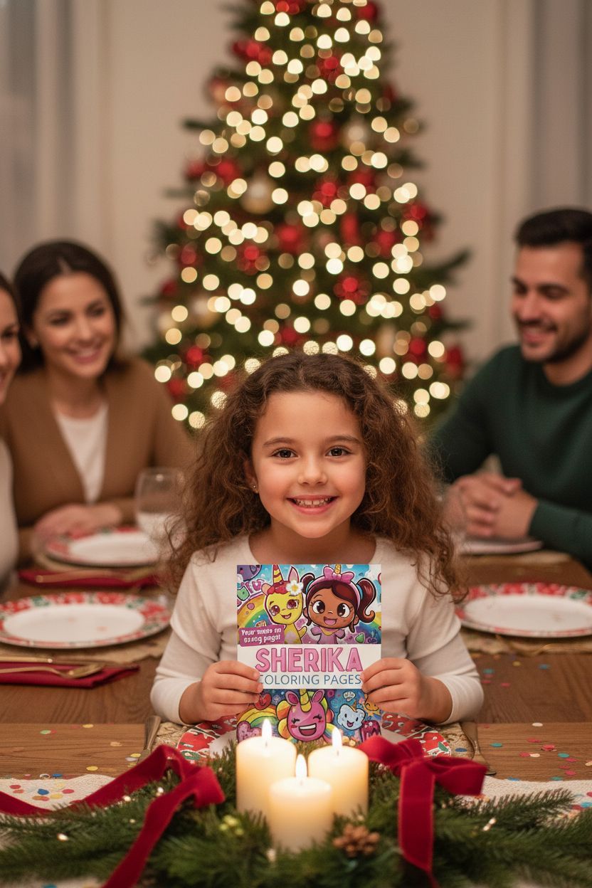Sherika Christmas coloring pages gift