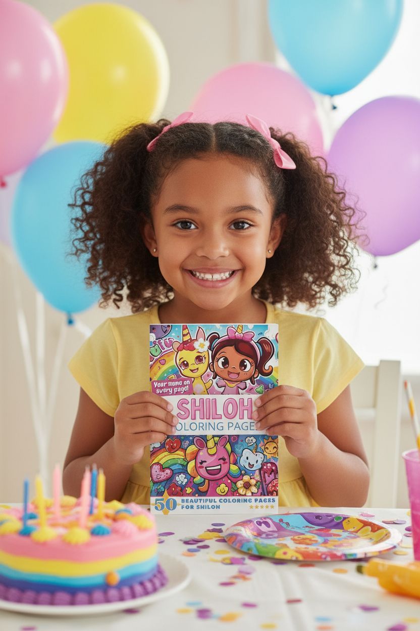 Shiloh coloring book in use