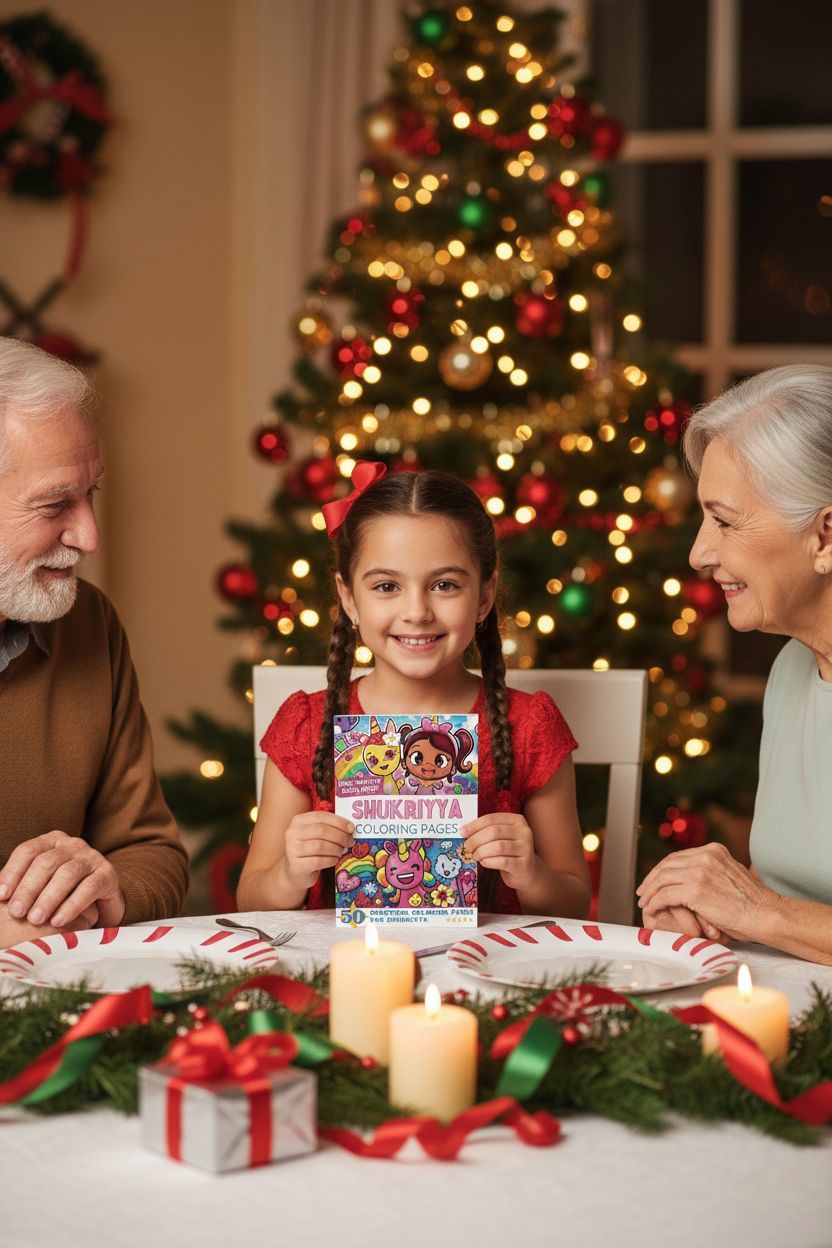 Shukriyya Christmas coloring pages gift