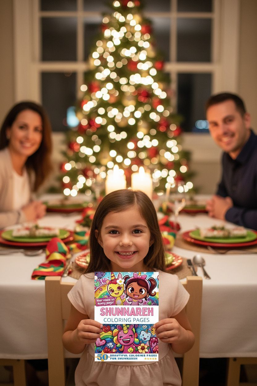 Shunnareh Christmas coloring pages gift