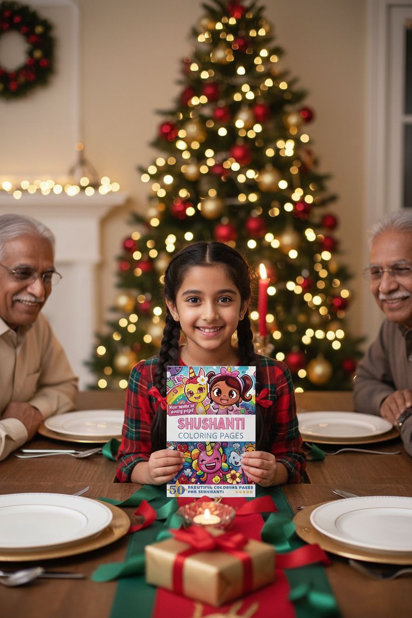 Shushanti Christmas coloring pages gift
