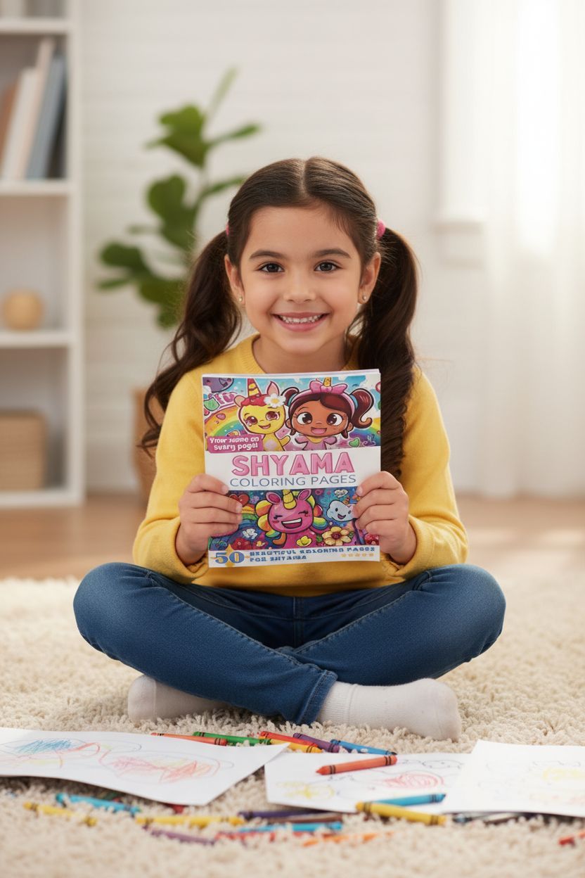 Shyama personal coloring pages