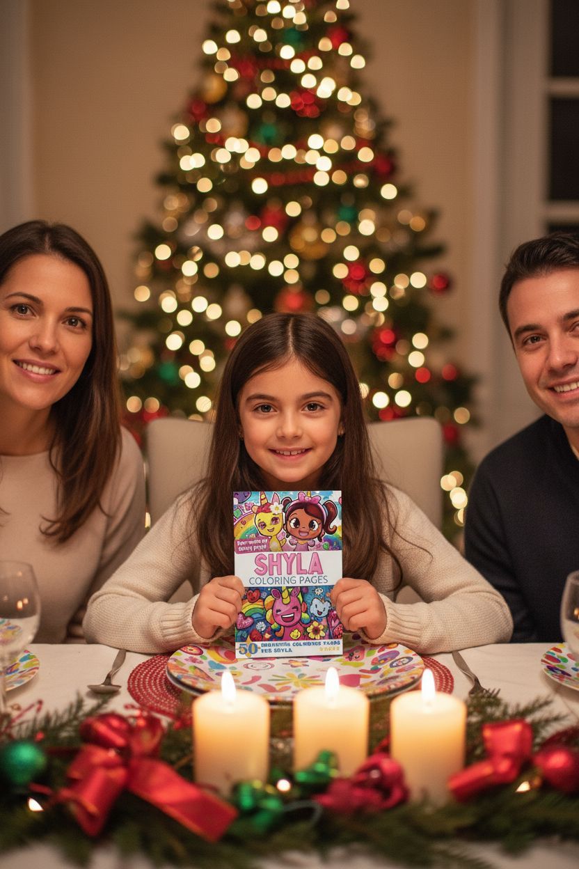 Shyla Christmas coloring pages gift