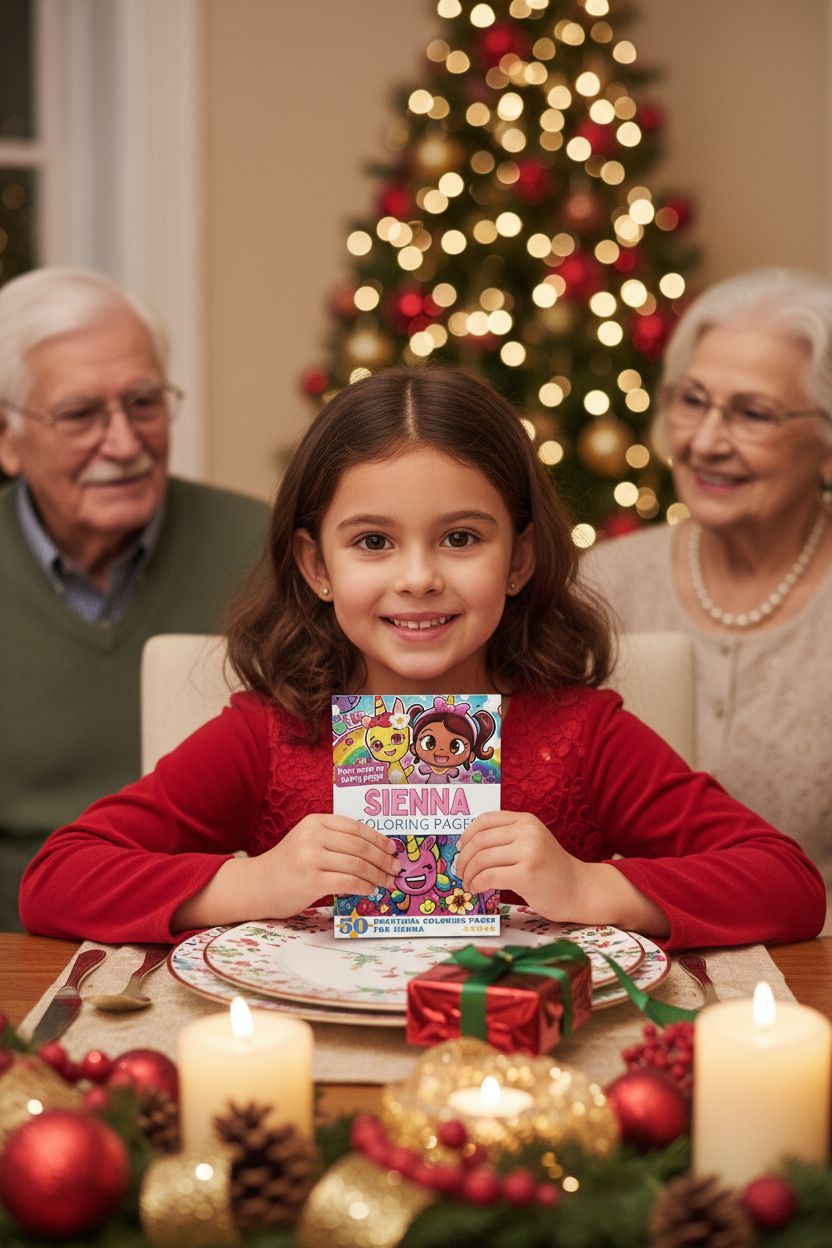 Sienna Christmas coloring pages gift