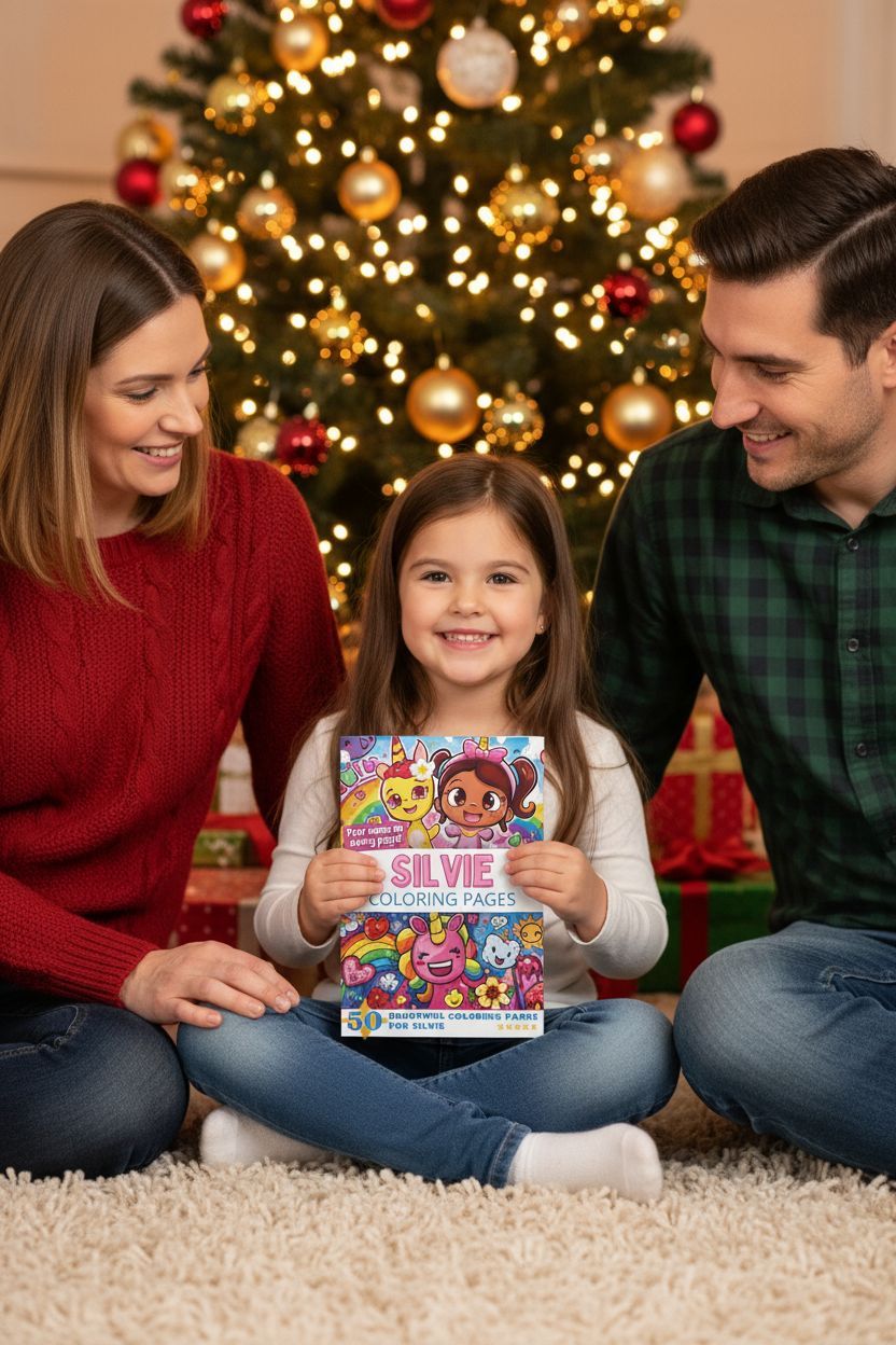 Silvie Christmas coloring pages gift
