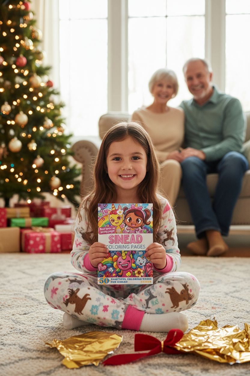 Sinead Christmas coloring pages gift