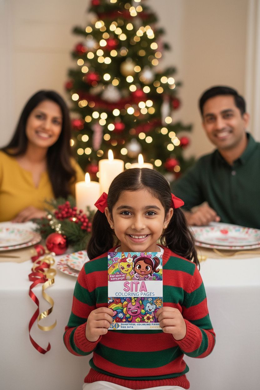 Sita Christmas coloring pages gift
