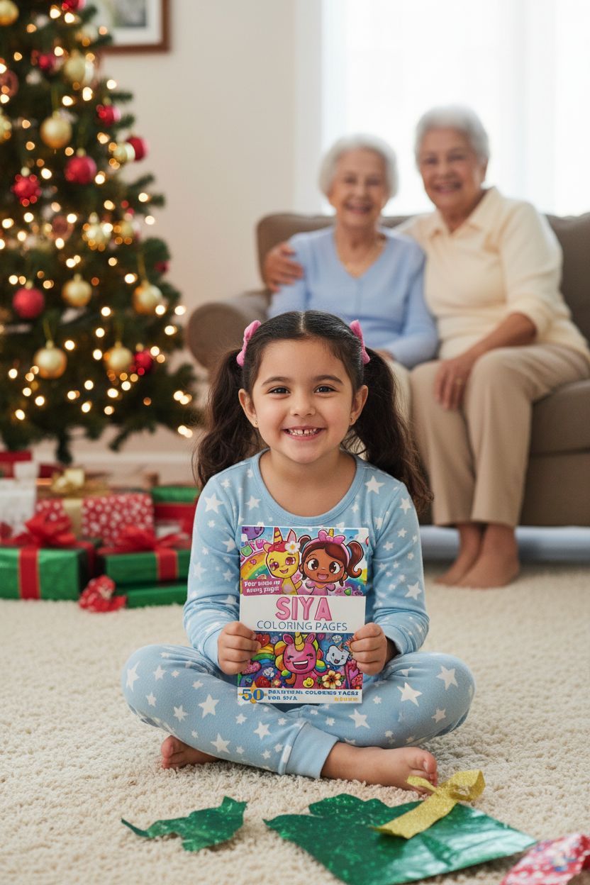 Siya Christmas coloring pages gift