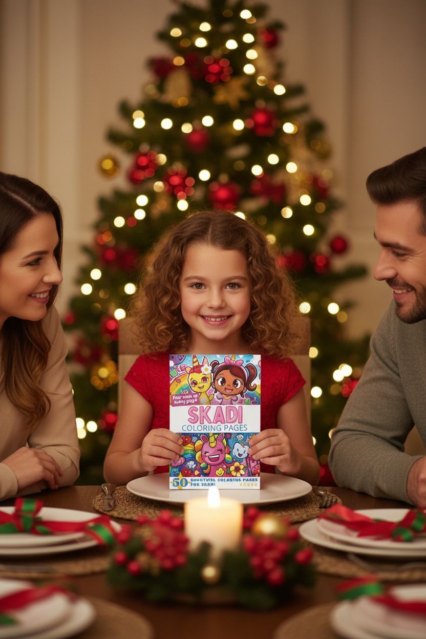 Skadi Christmas coloring pages gift