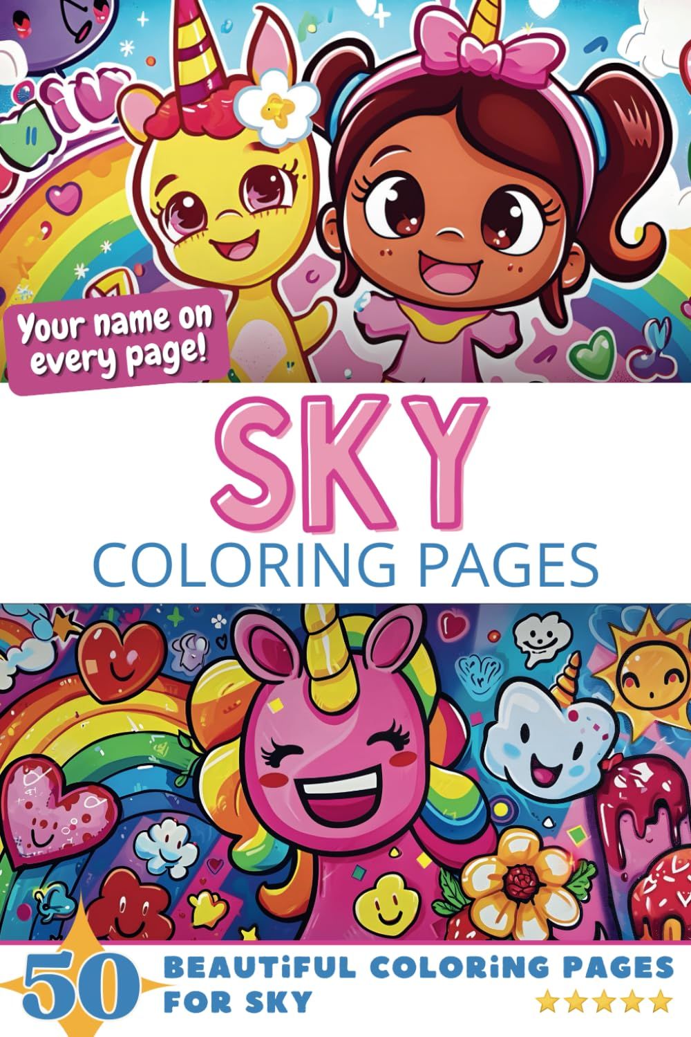 Sky Coloring Book Cover