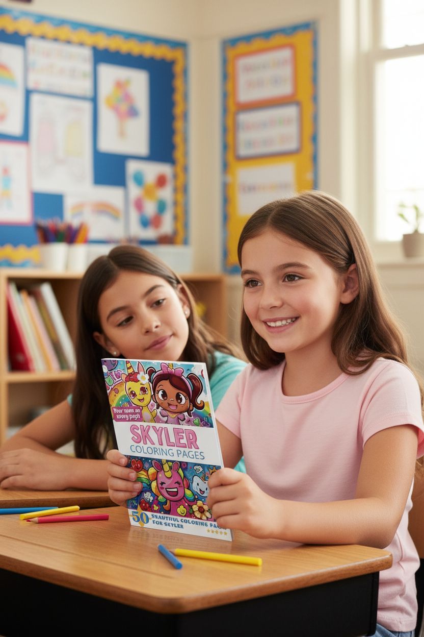 Skyler personal coloring pages