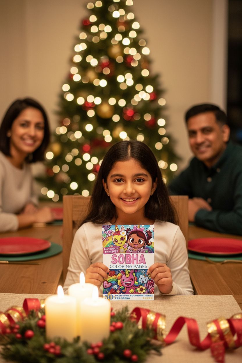 Sobha Christmas coloring pages gift