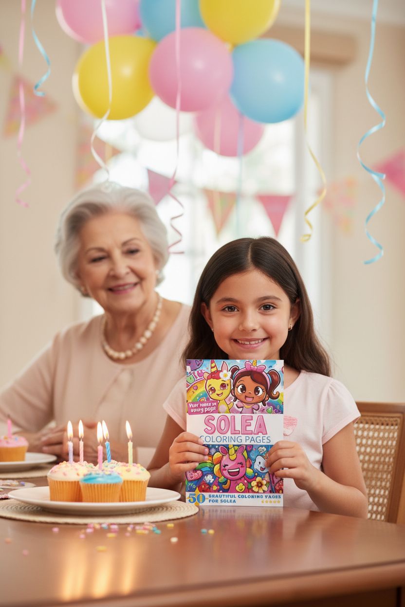 Solea coloring book in use