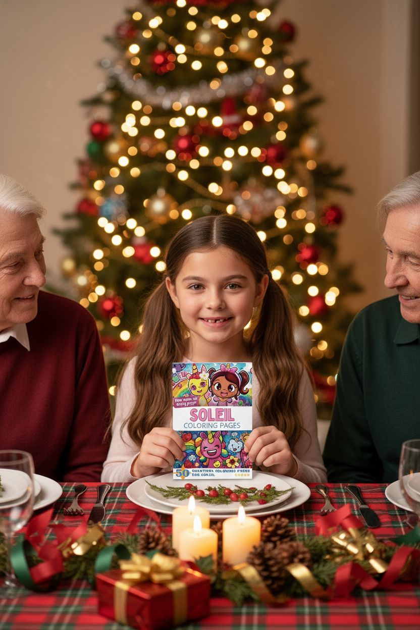 Soleil Christmas coloring pages gift