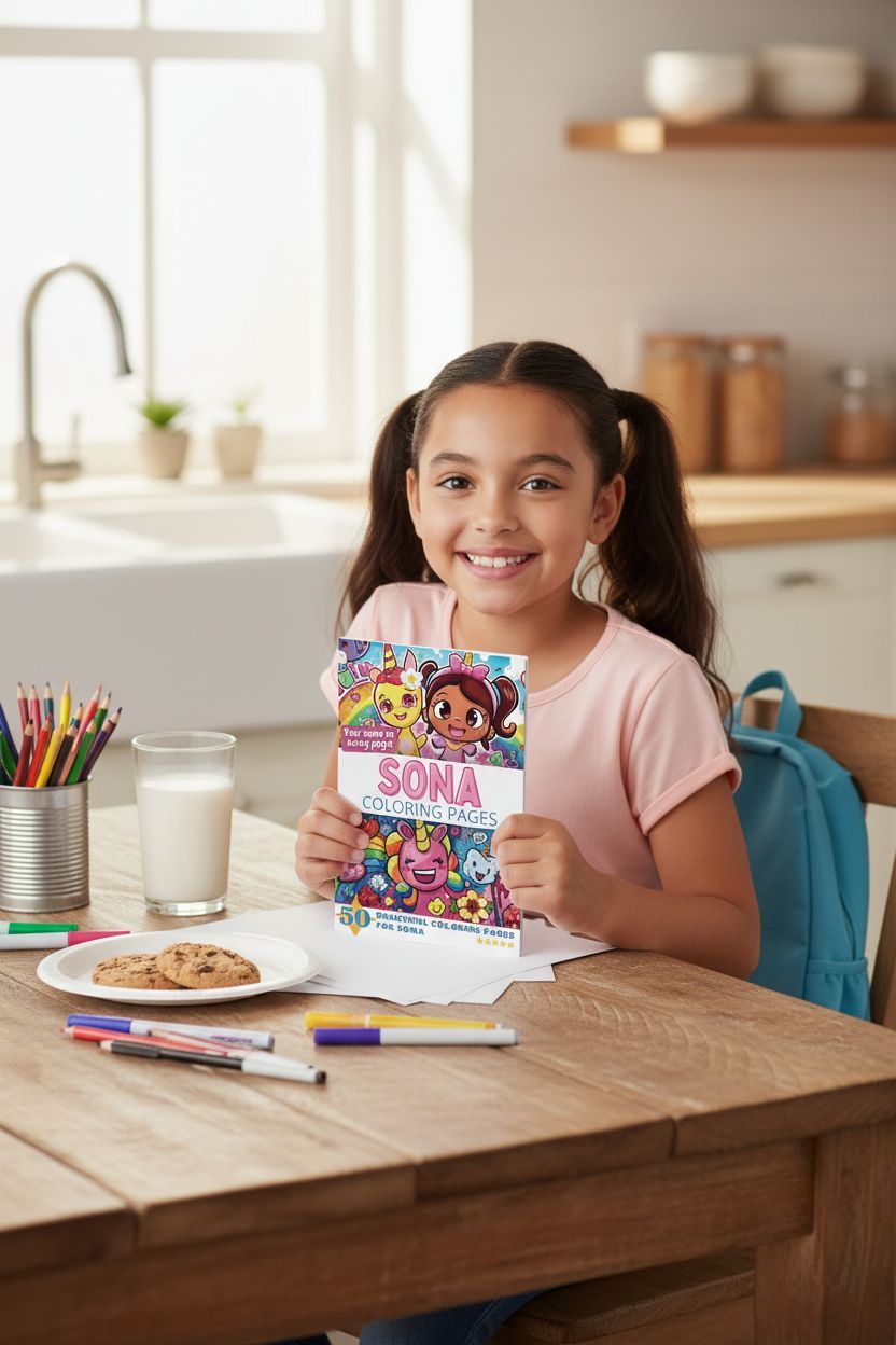 Sona personal coloring pages