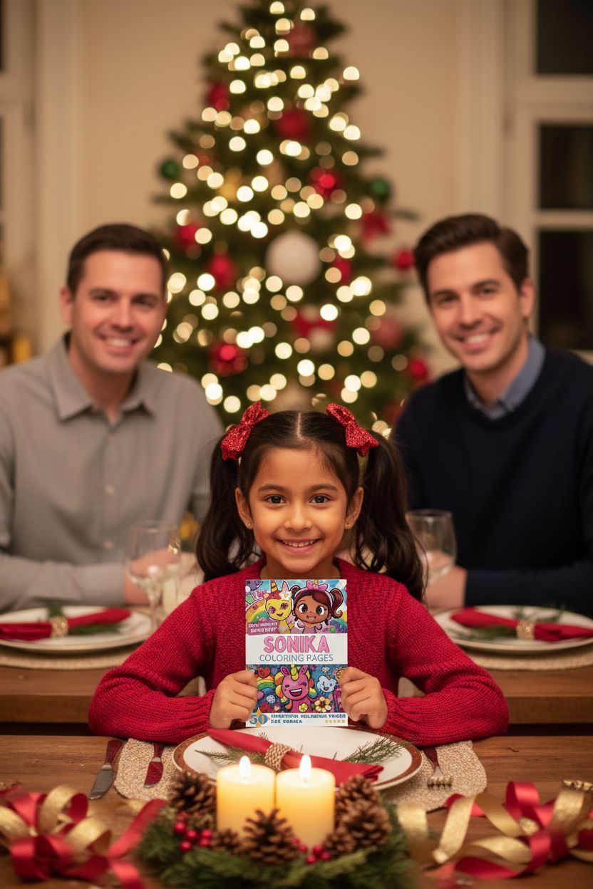 Sonika Christmas coloring pages gift