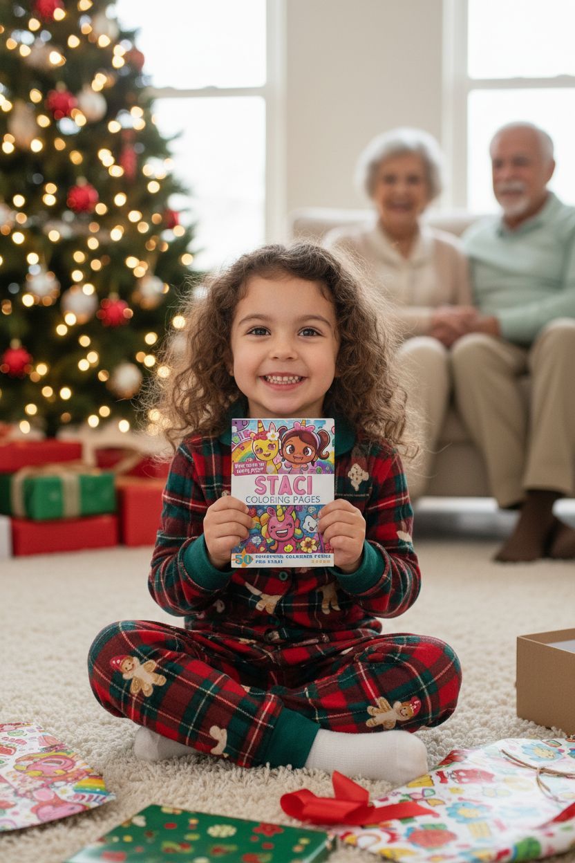 Staci Christmas coloring pages gift