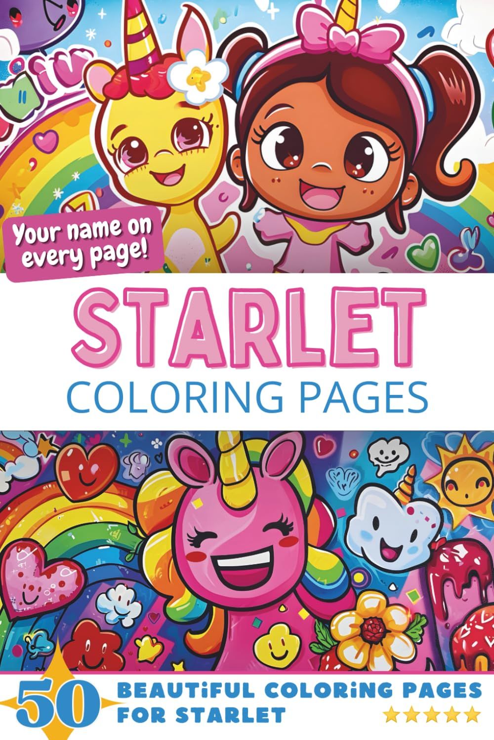 Starlet Coloring Book Cover