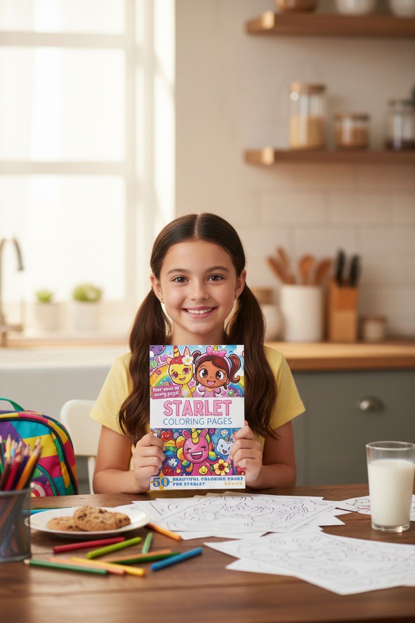 Starlet personal coloring pages