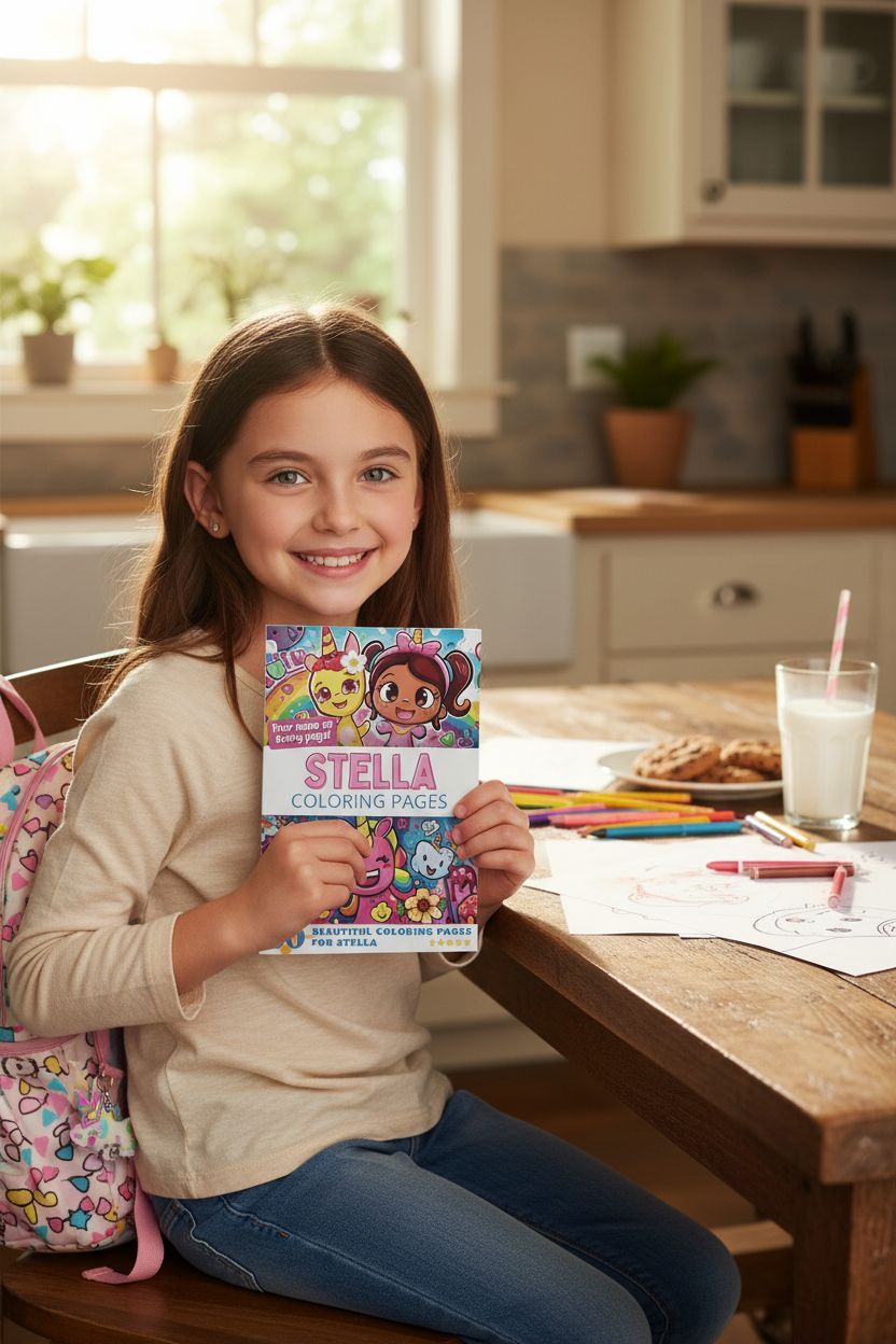 Stella personal coloring pages
