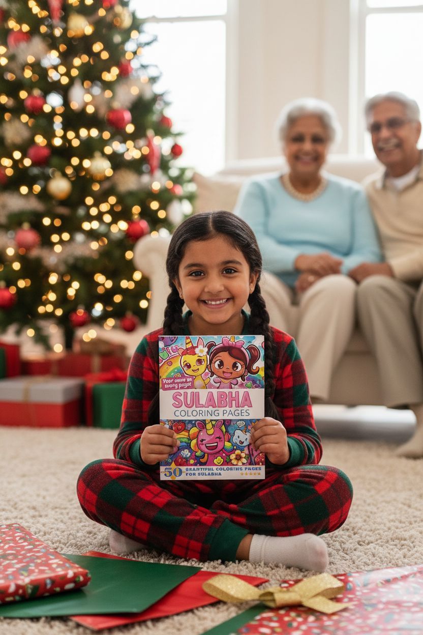 Sulabha Christmas coloring pages gift