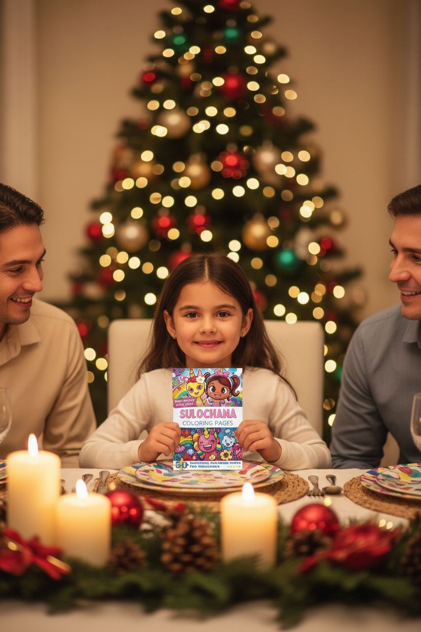 Sulochana Christmas coloring pages gift