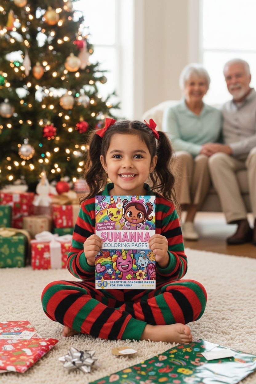 Sumanna Christmas coloring pages gift
