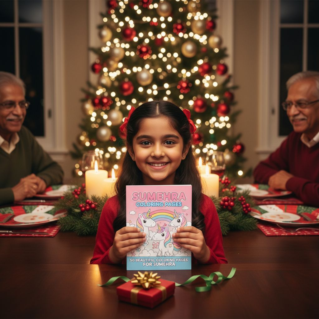 Sumehra Christmas coloring pages gift