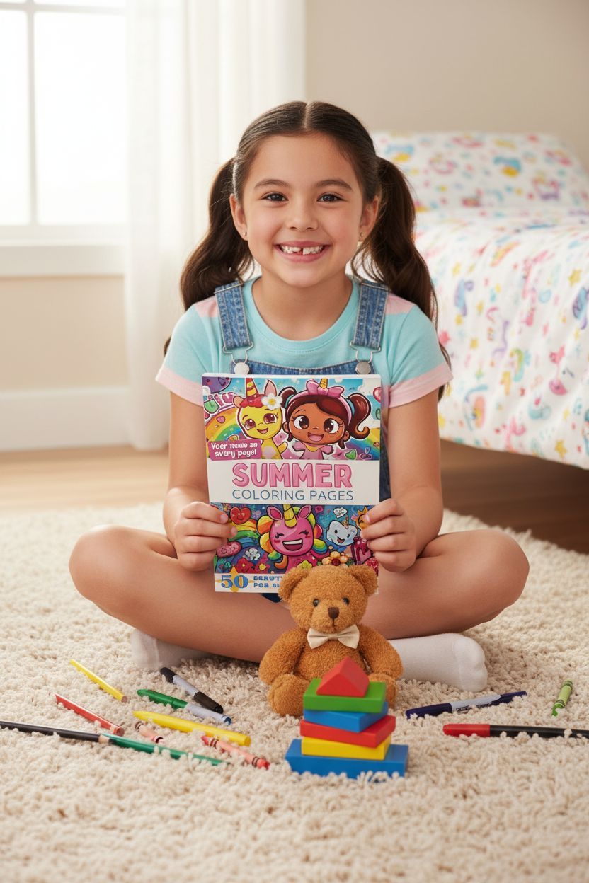 Summer personal coloring pages