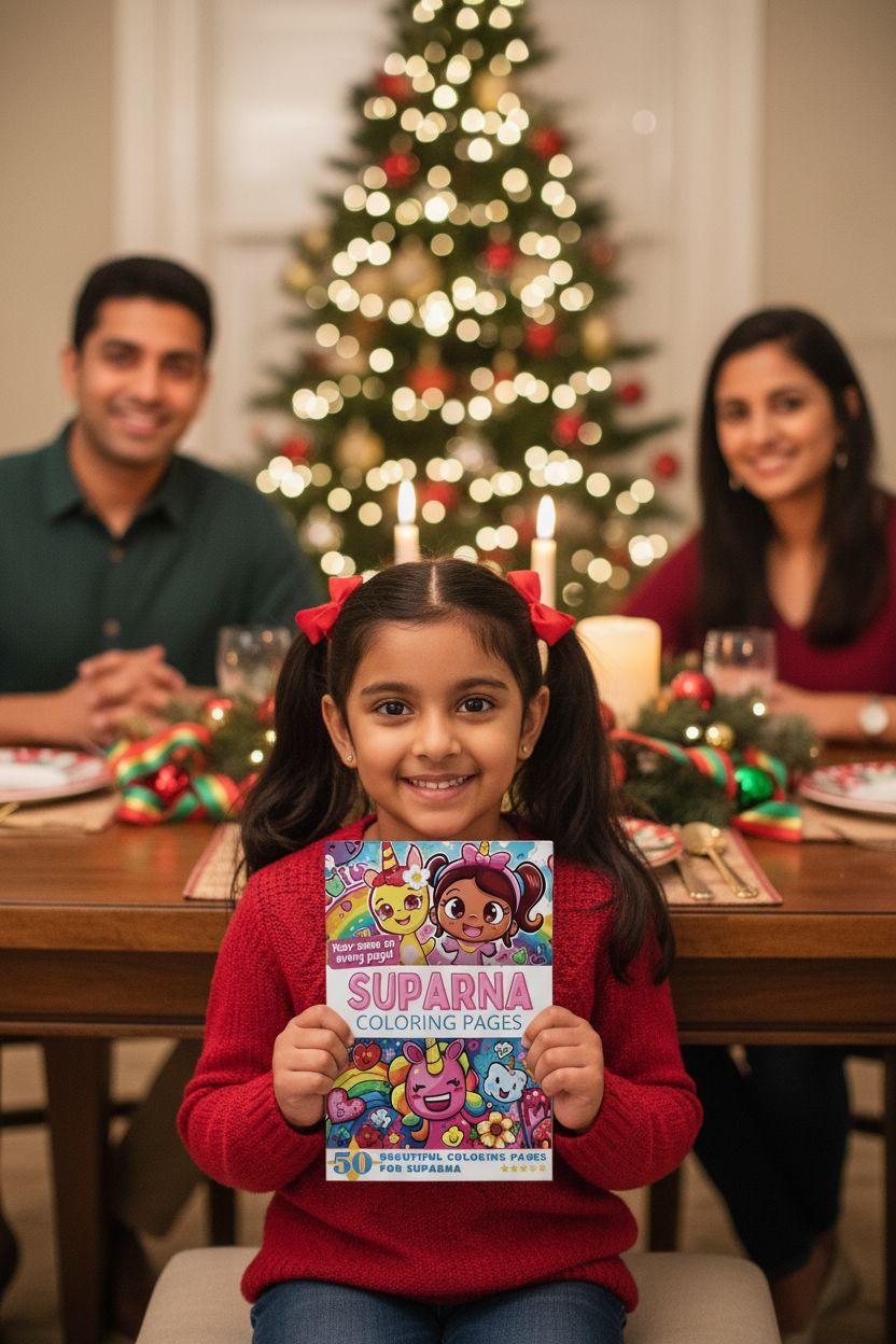 Suparna Christmas coloring pages gift
