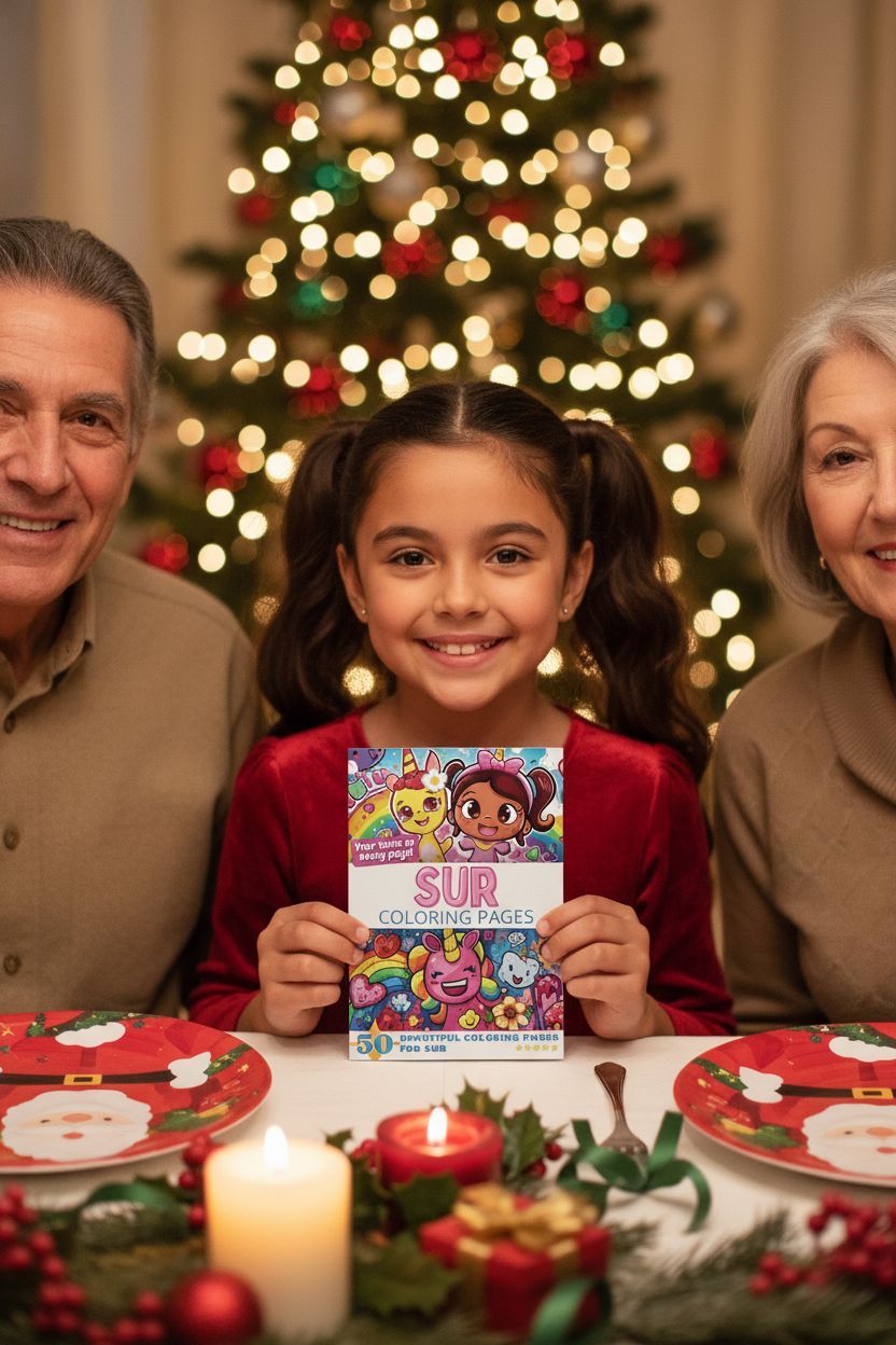 Sur Christmas coloring pages gift