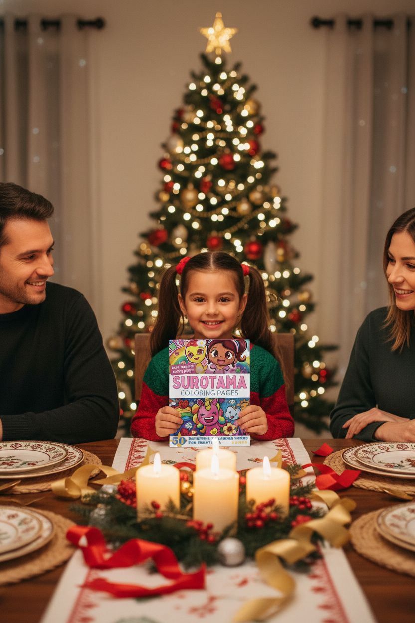 Surotama Christmas coloring pages gift