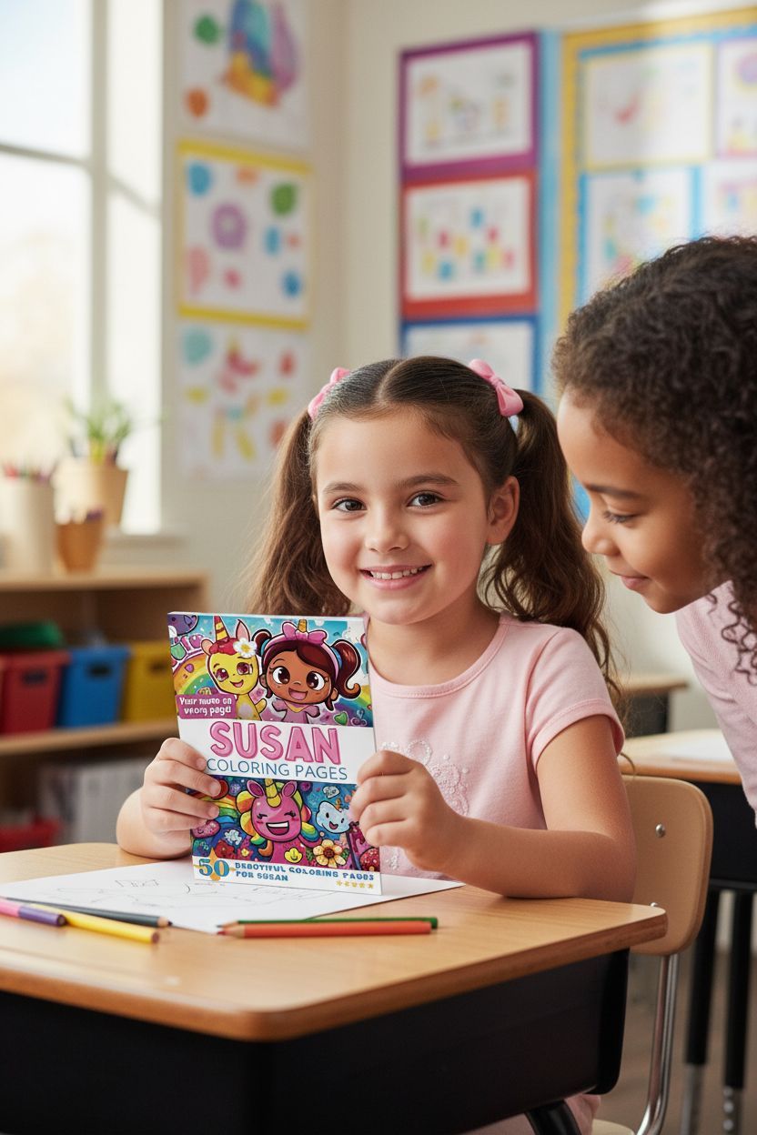 Susan personal coloring pages