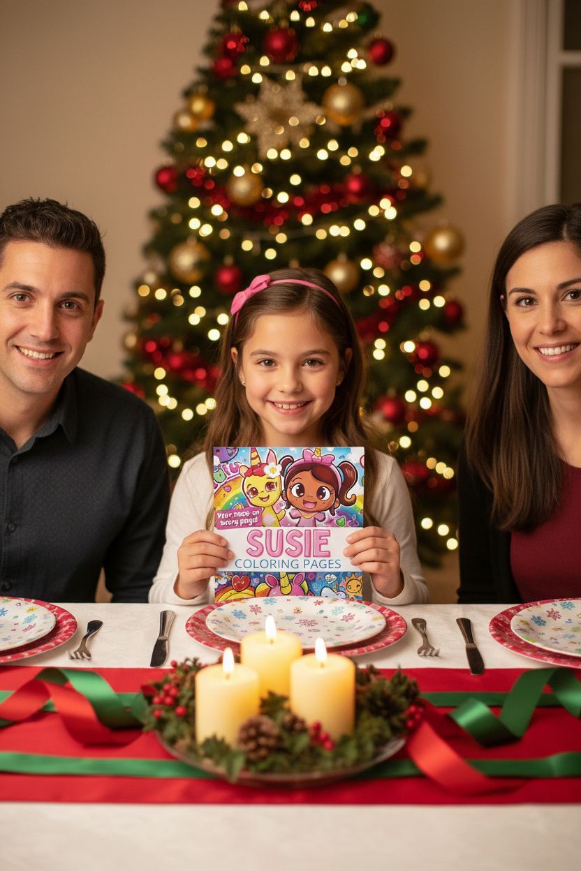 Susie Christmas coloring pages gift