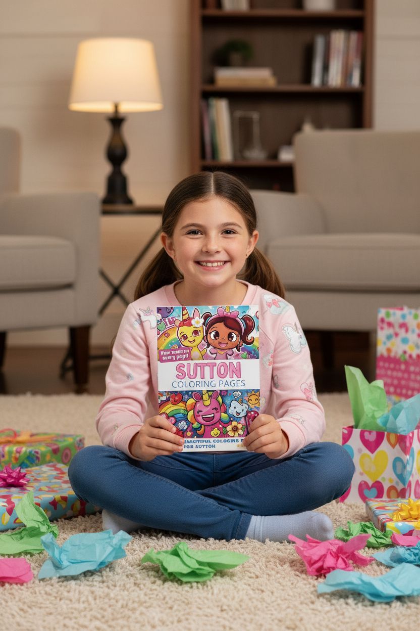 Sutton coloring book in use