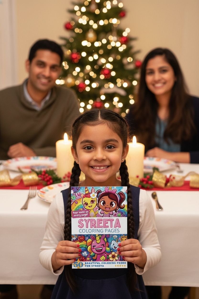 Syreeta Christmas coloring pages gift